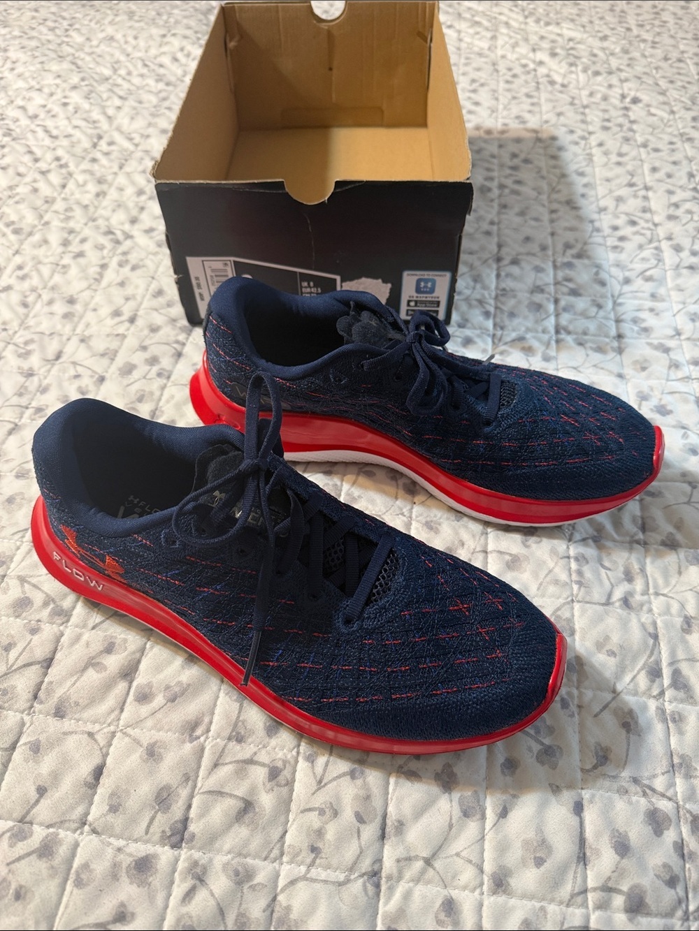 Under Armour Navy & Red Men's Running Shoes